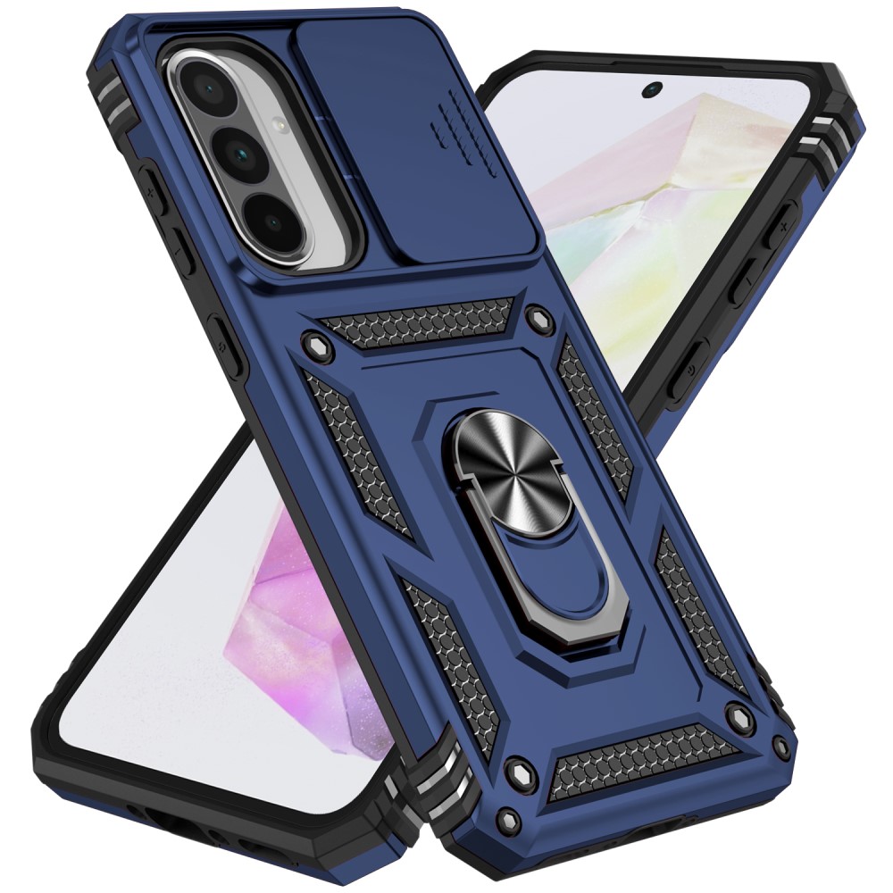  Samsung Galaxy A56 5G/A36 5G Skal CamShield Ring Hybrid Blå