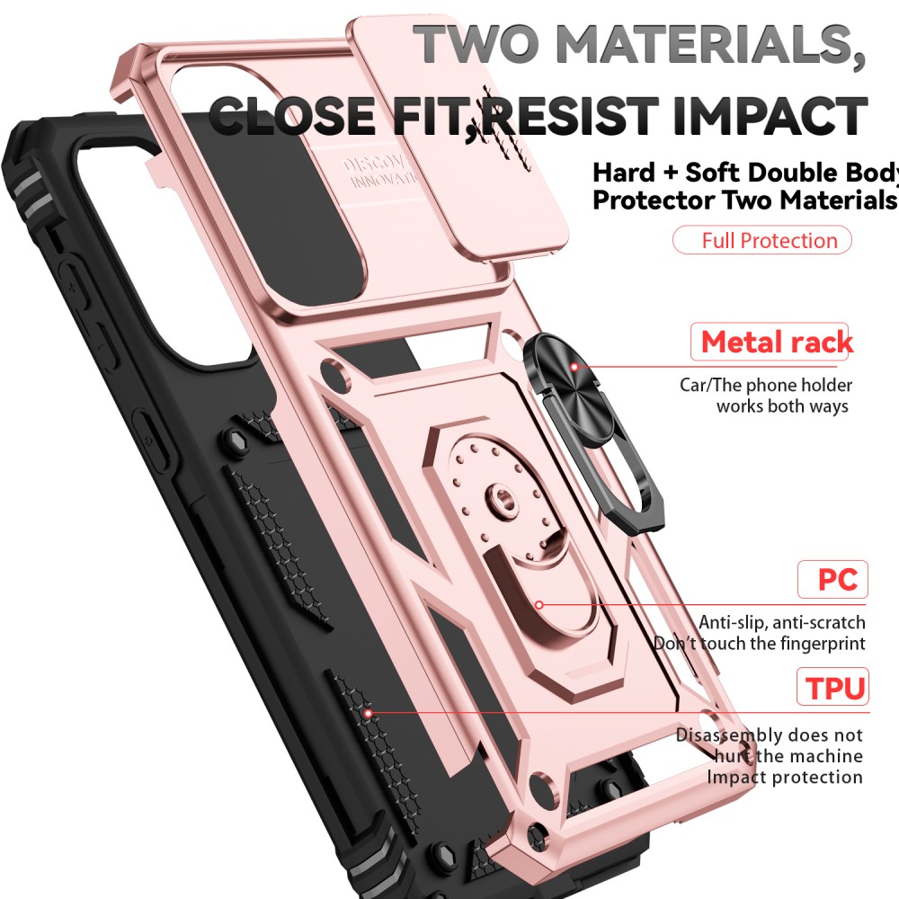  Samsung Galaxy A56 5G/A36 5G Skal CamShield Ring Hybrid