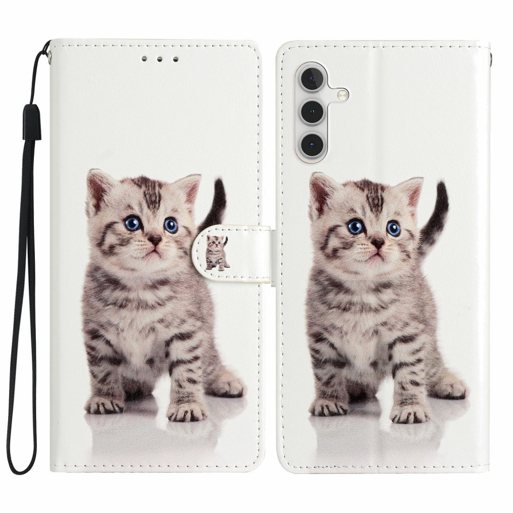  Samsung Galaxy S25 Plus Fodral Med Tryck Gullig Katt