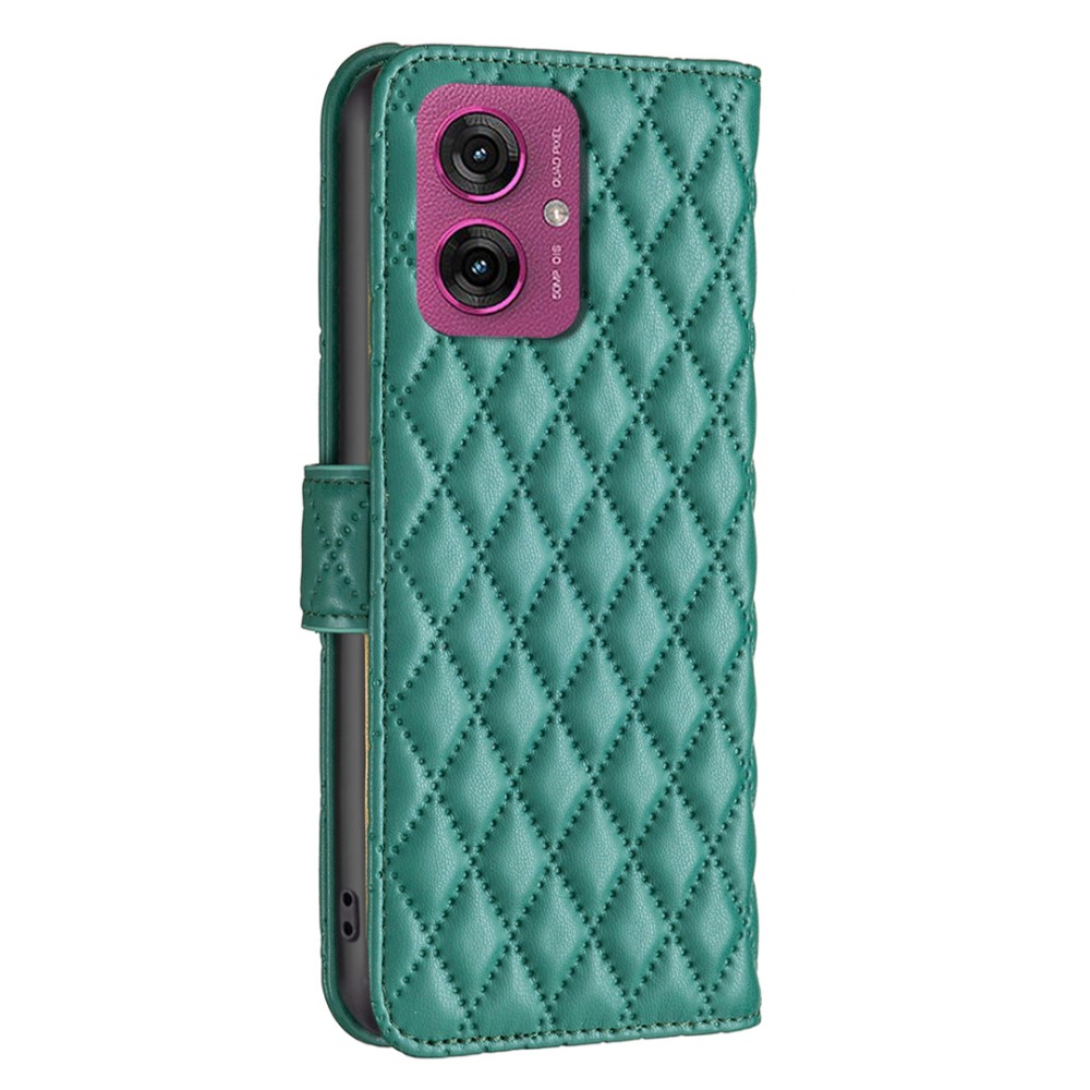  Motorola Moto G55 5G Fodral Diamond Läder Grön