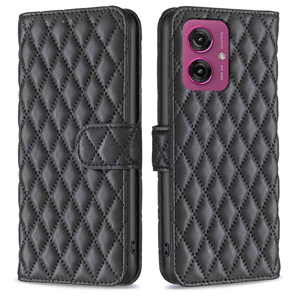  Motorola Moto G55 5G Fodral Diamond Läder Svart