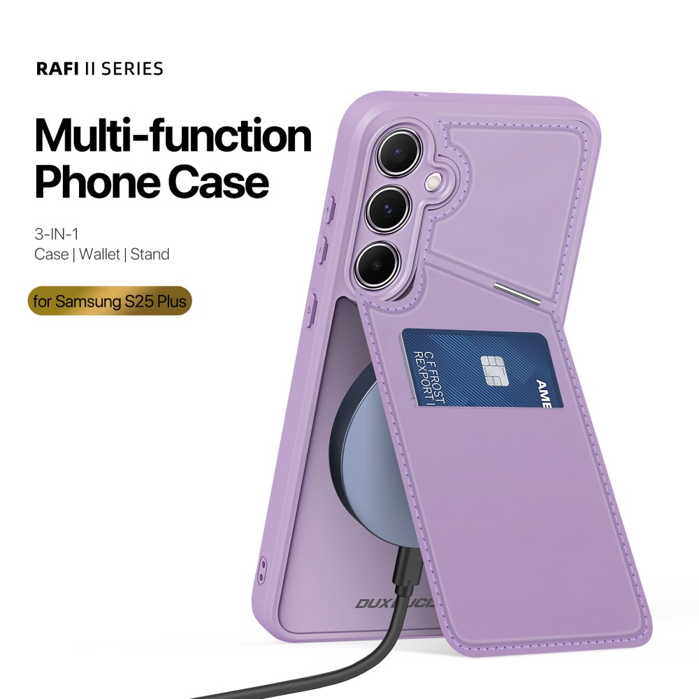 DUX DUCIS DUX DUCIS Galaxy S25 Plus Skal RFID Rafi II Series Lila/Rosa