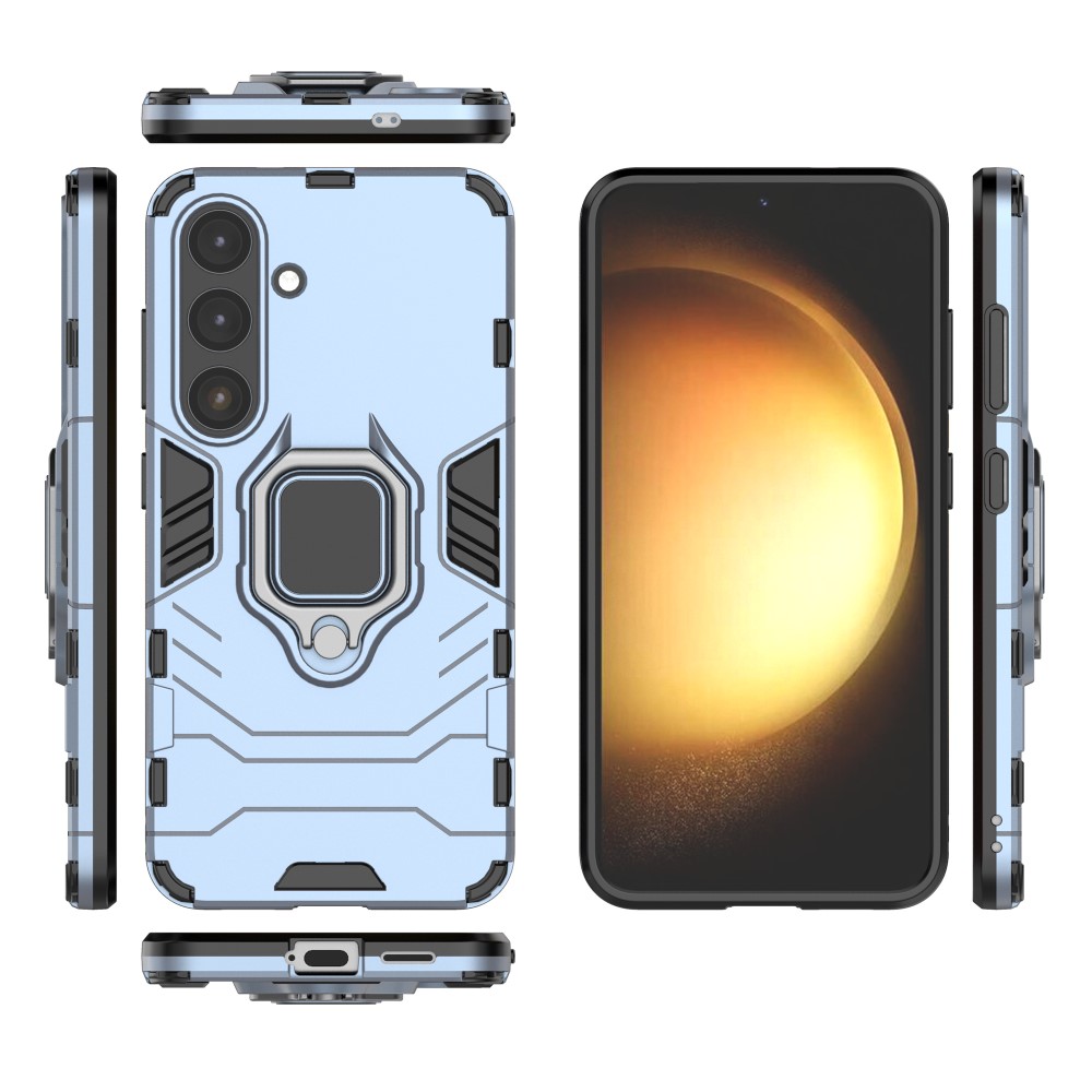  Samsung Galaxy S25 Plus Skal Hybrid Armor Ring Blå
