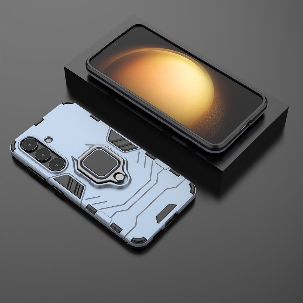  Samsung Galaxy S25 Plus Skal Hybrid Armor Ring Blå