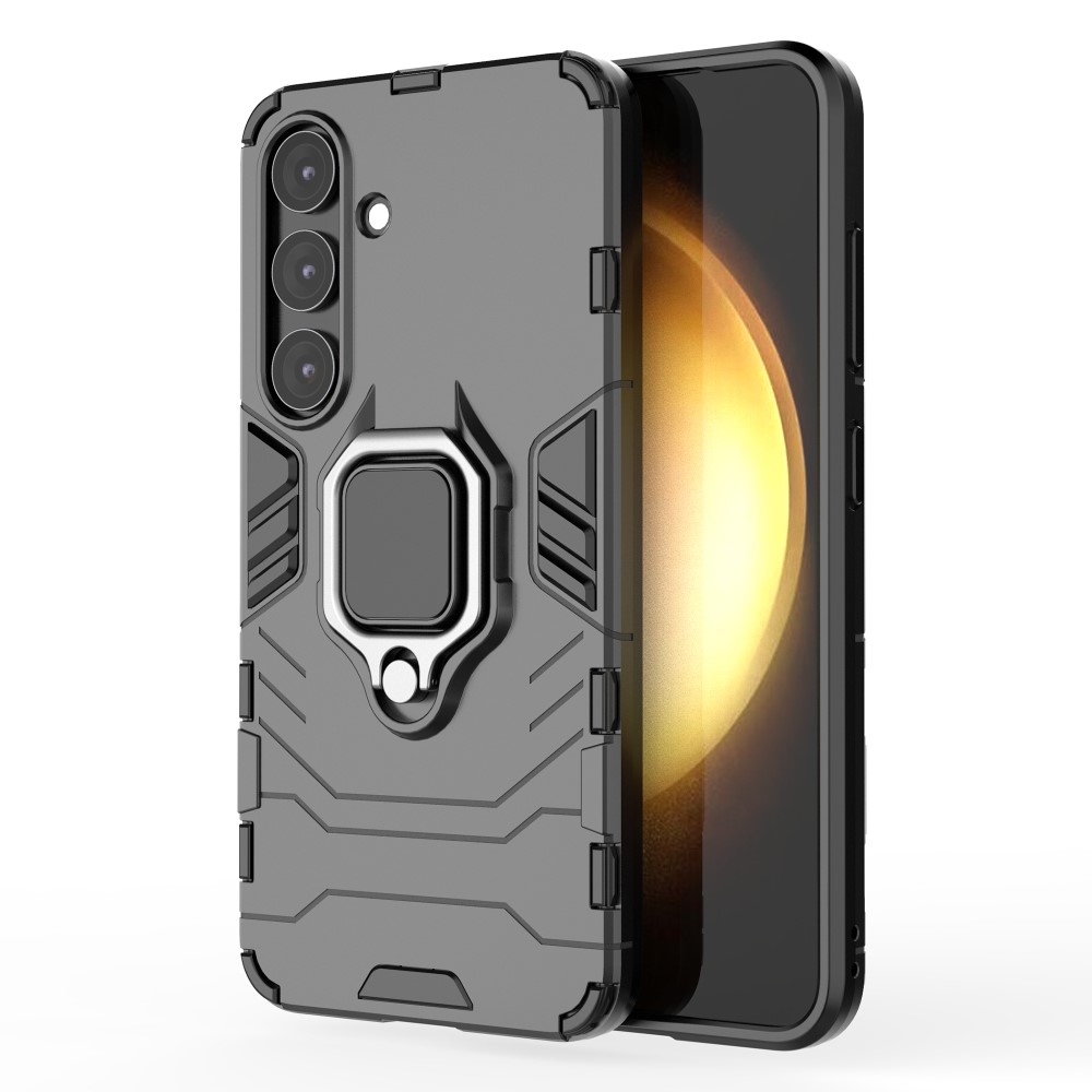  Samsung Galaxy S25 Plus Skal Hybrid Armor Ring Svart