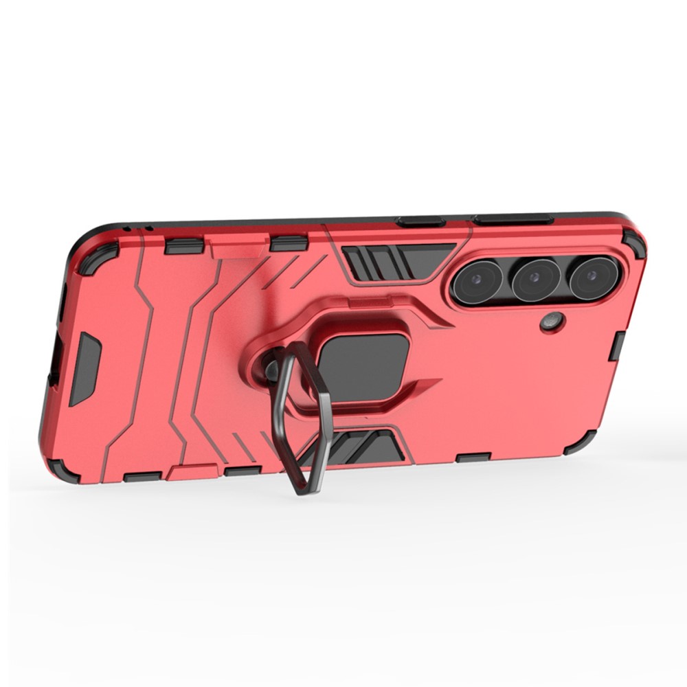  Samsung Galaxy S25 Plus Skal Hybrid Armor Ring Röd