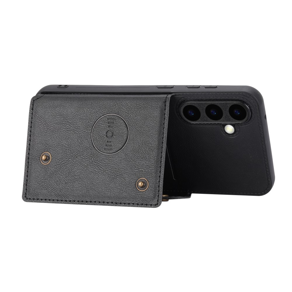 Samsung Galaxy S25 Plus Skal Med Kortfack Och Magnet