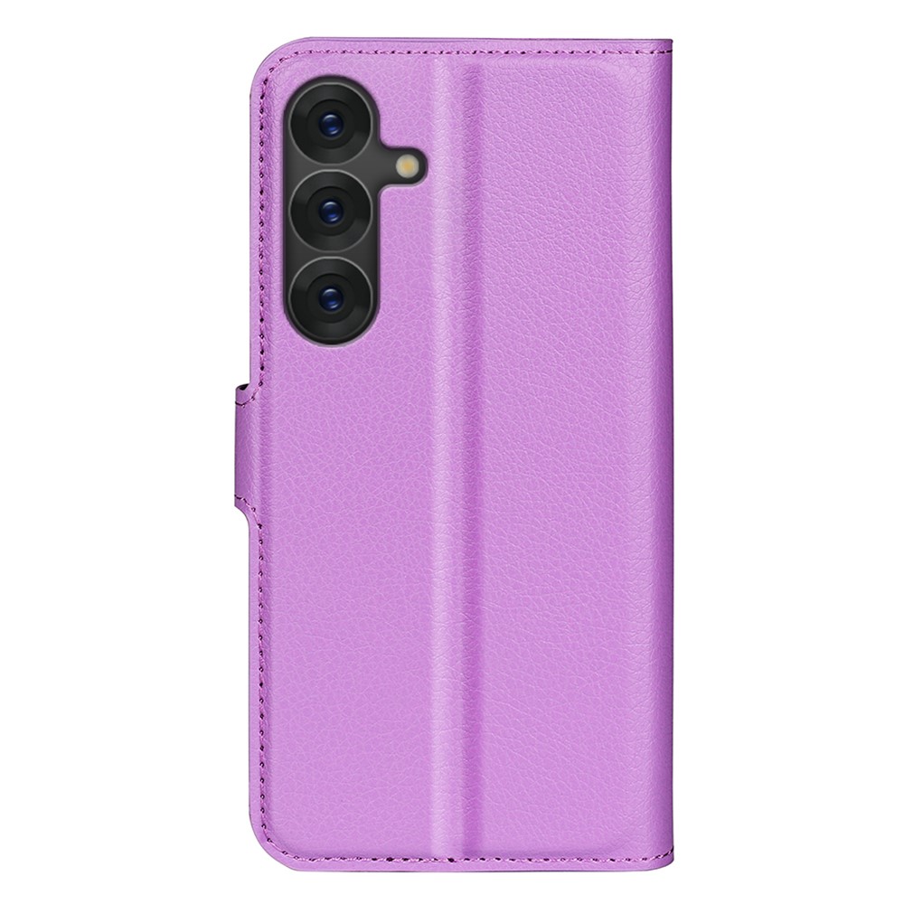  Samsung Galaxy S25 Plus Fodral Litchi Läder Lila