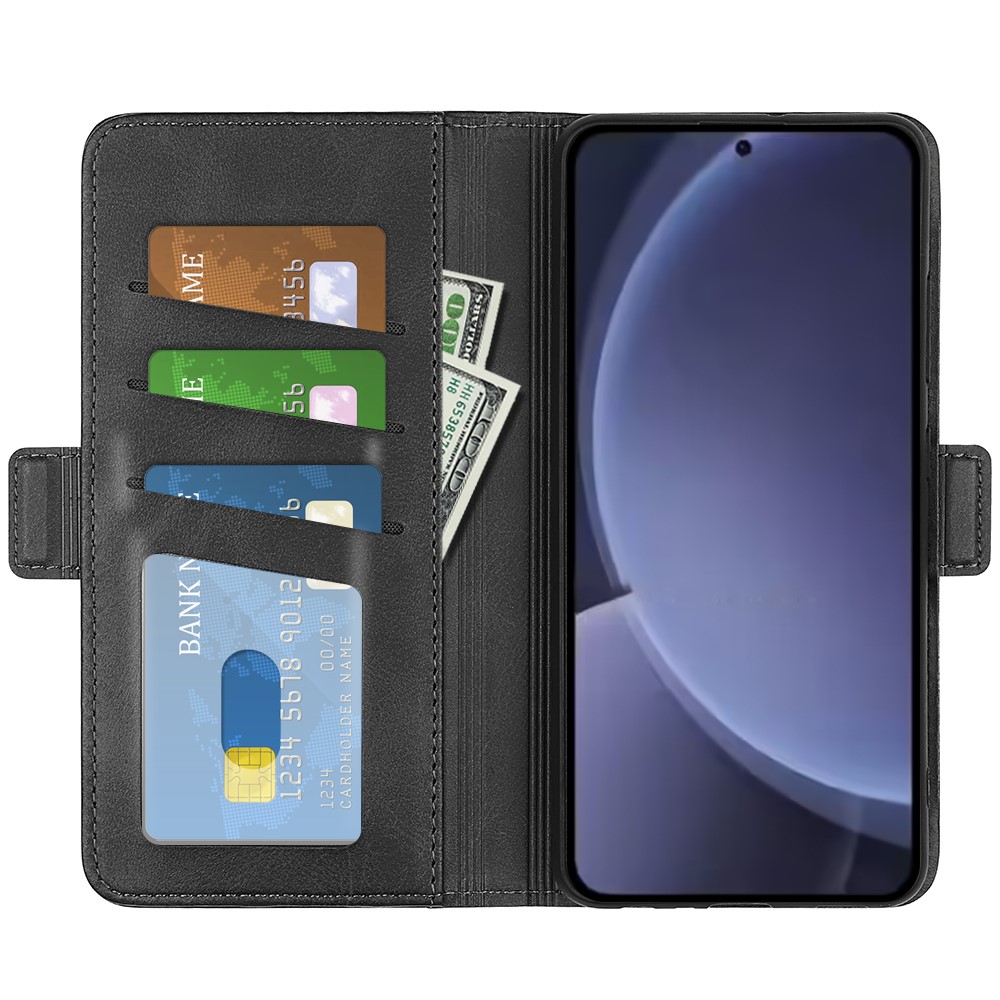  Samsung Galaxy S25 Plus Fodral Läder Svart