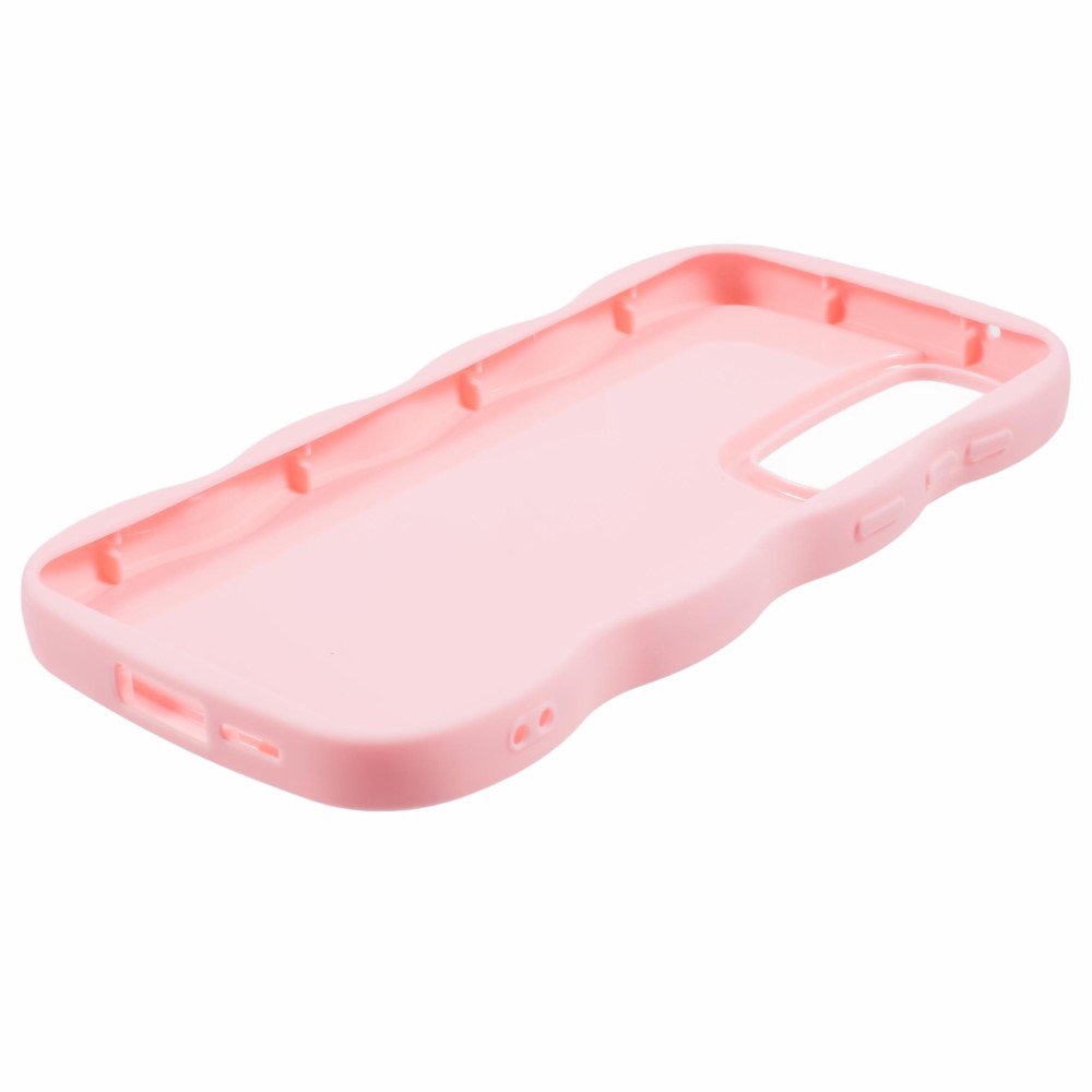 Samsung Galaxy S25 Plus Mobilskal Wavy Ljus Rosa