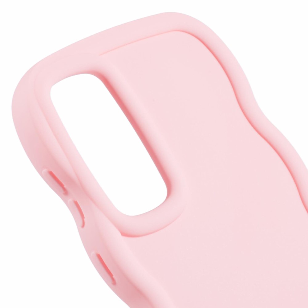  Samsung Galaxy S25 Plus Mobilskal Wavy Ljus Rosa