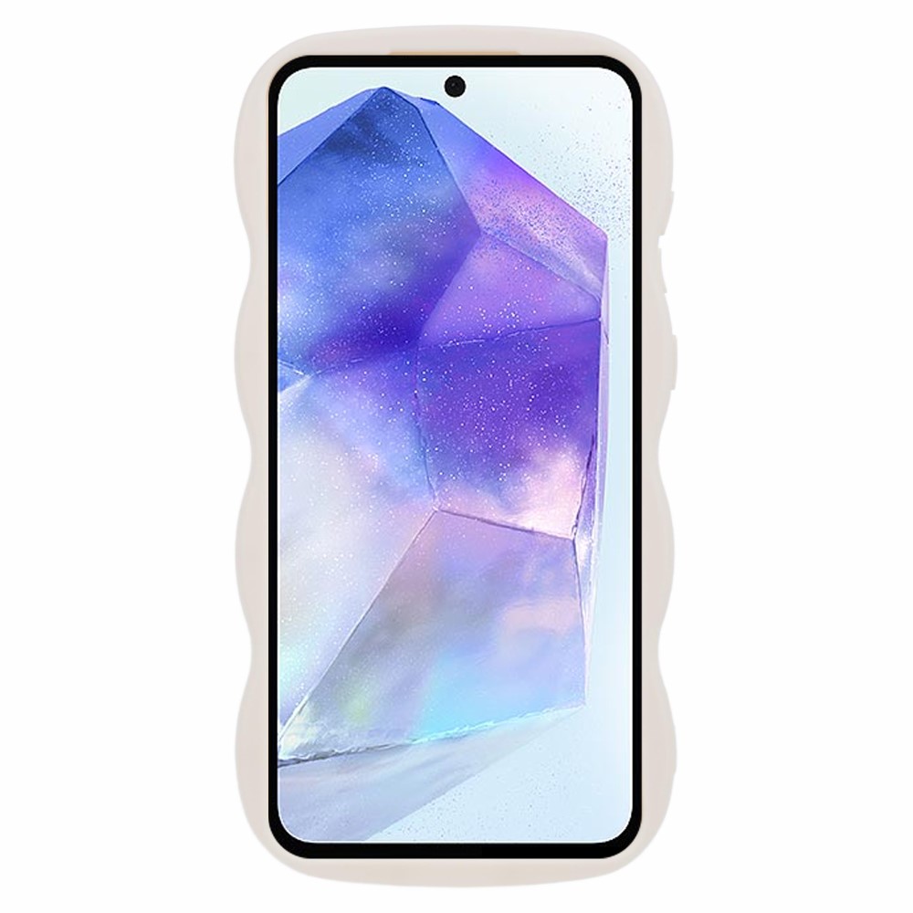  Samsung Galaxy S25 Plus Mobilskal Wavy Off White