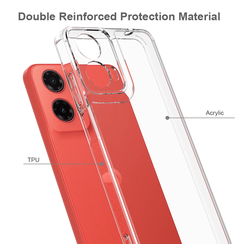  Motorola Moto G35 5G Skal TPU / Akryl Transparent