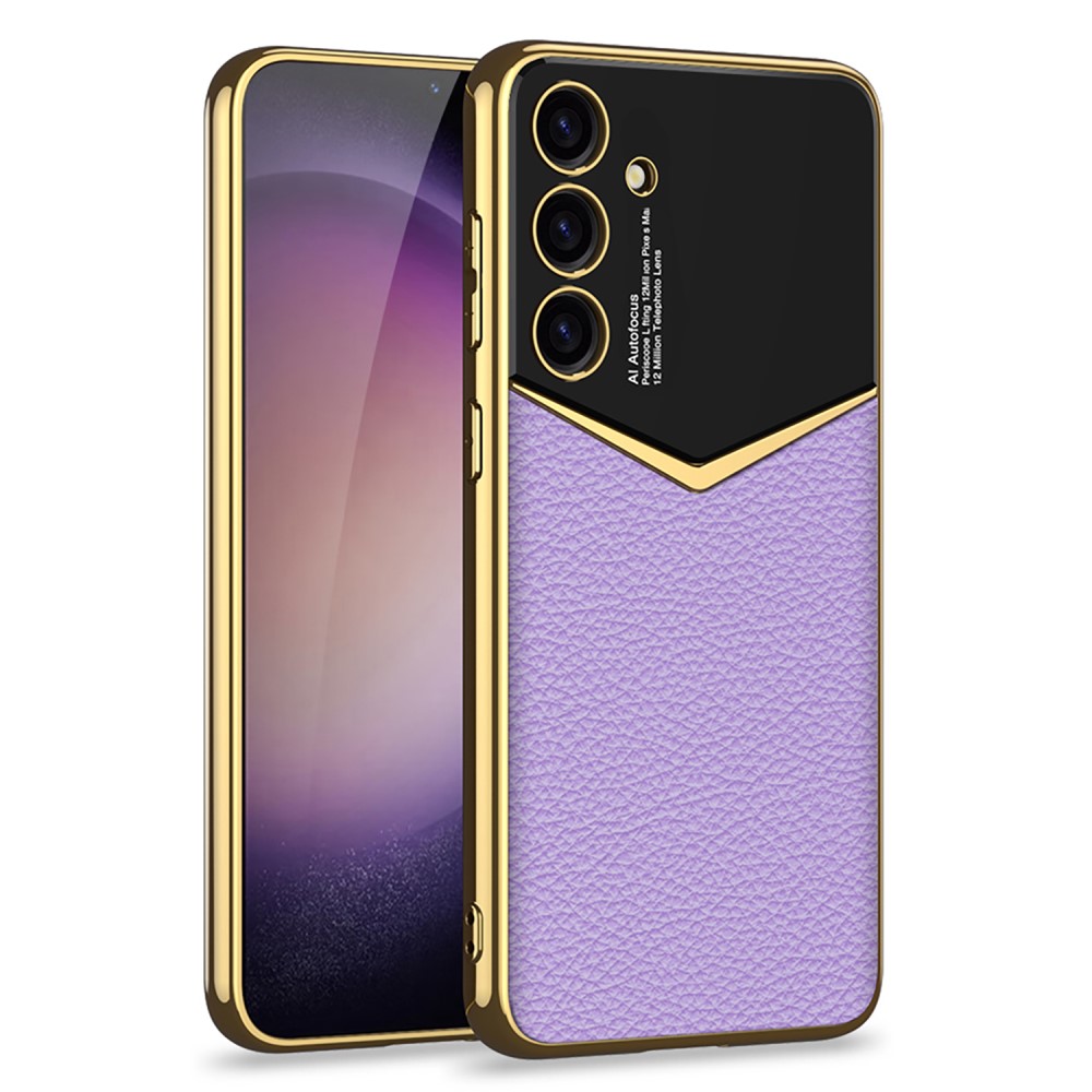 GKK GKK Galaxy S25 Plus Skal Läder Hybrid Electroplate Lila