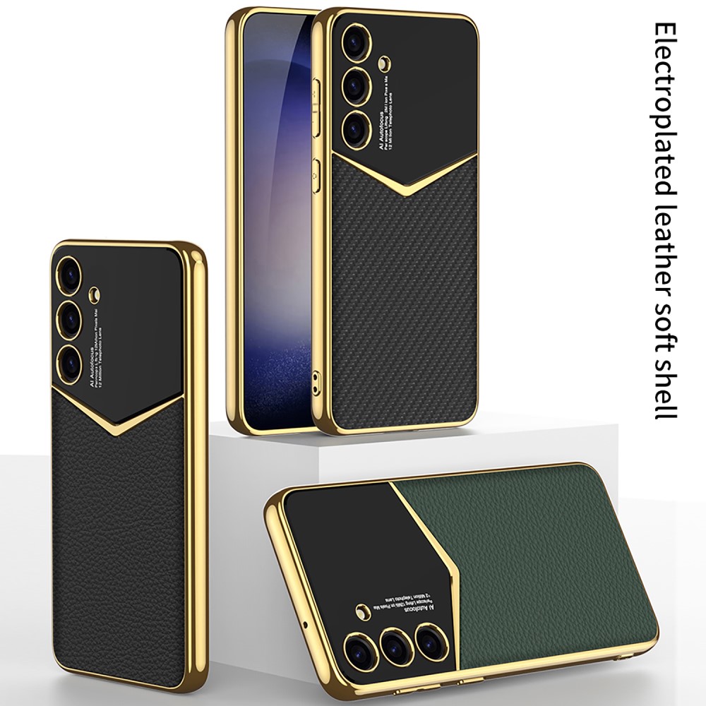 GKK GKK Galaxy S25 Plus Skal Läder Hybrid Electroplate Lila