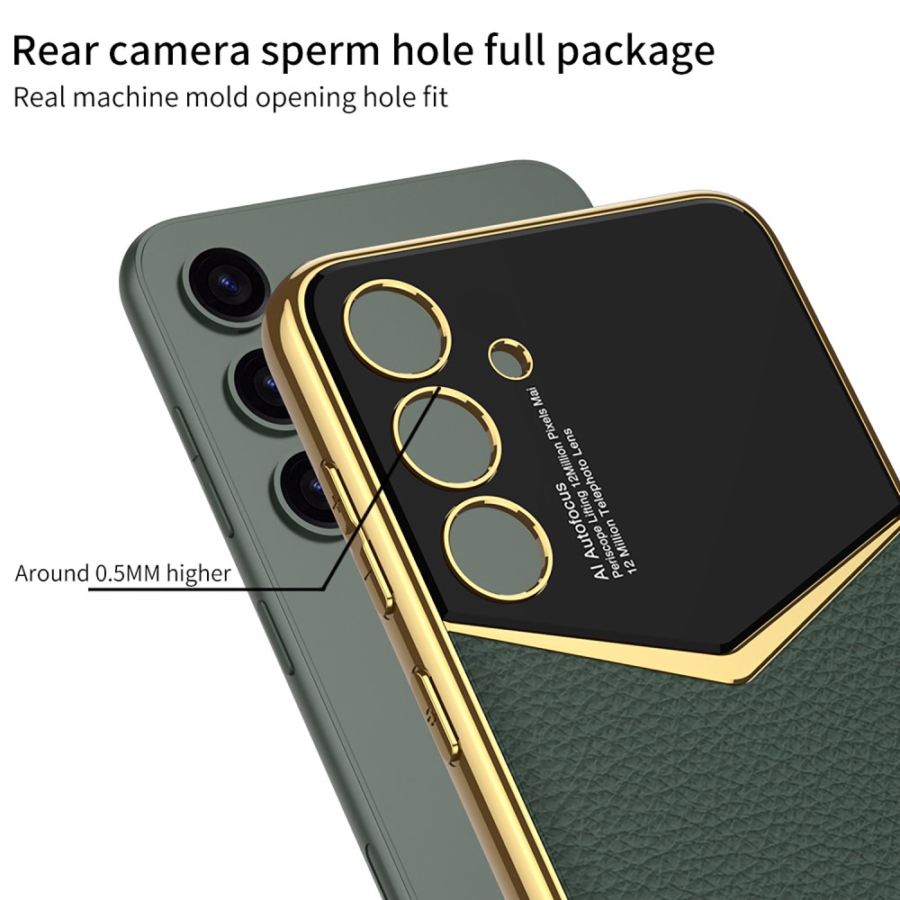 GKK GKK Galaxy S25 Plus Skal Läder Hybrid Electroplate Lila