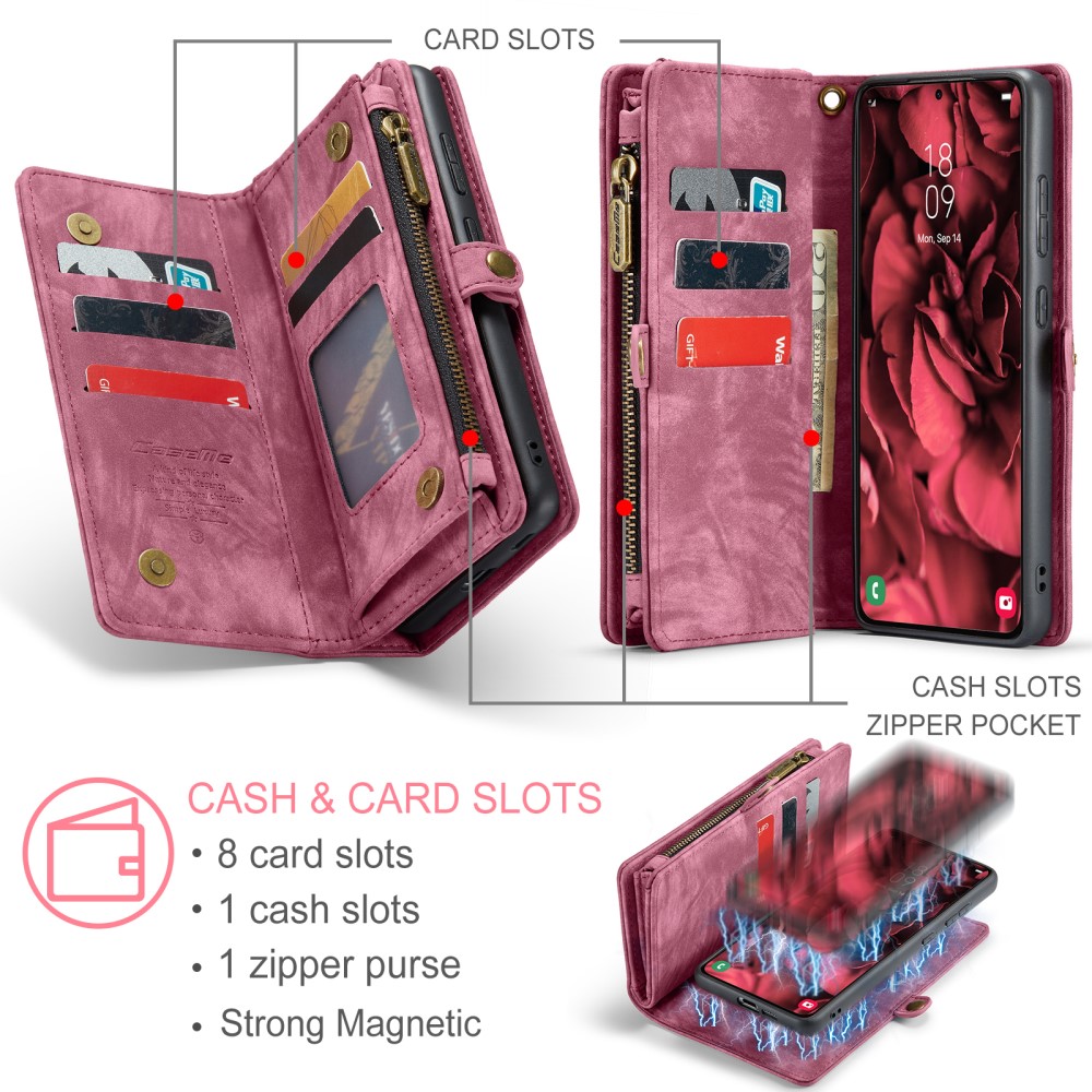 CASEME CASEME Galaxy S25 Plus 2in1 Fodral/Skal Multifunktionell Röd