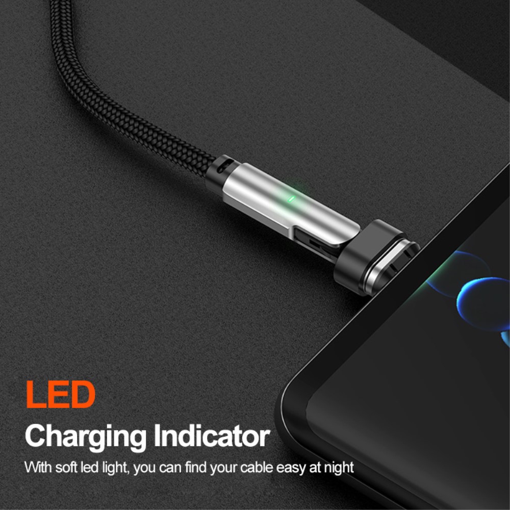ENKAY ENKAY 1 m 3in1 USB-C - Lightning / USB-C Magnetisk Svart