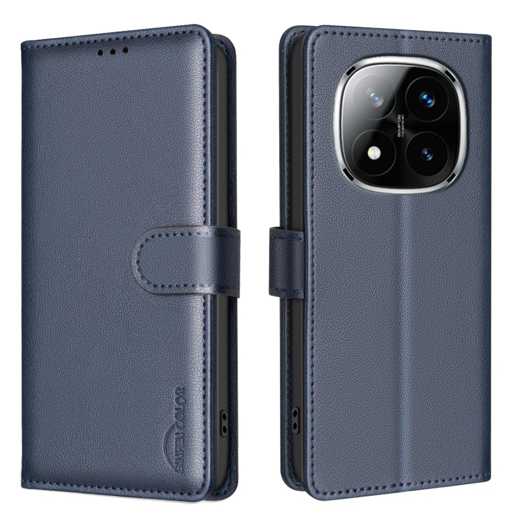  Xiaomi Redmi Note 14 Pro/Pro Plus 5G Fodral RFID Läder
