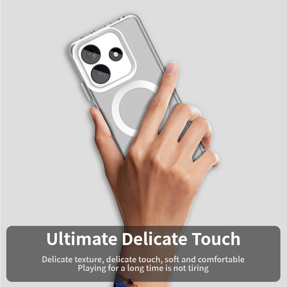  Xiaomi Redmi Note 14 5G Skal MagSafe Matt Hybrid Vit