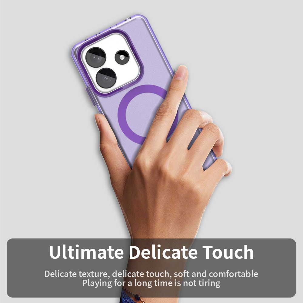 Xiaomi Redmi Note 14 5G Skal MagSafe Matt Hybrid Lila