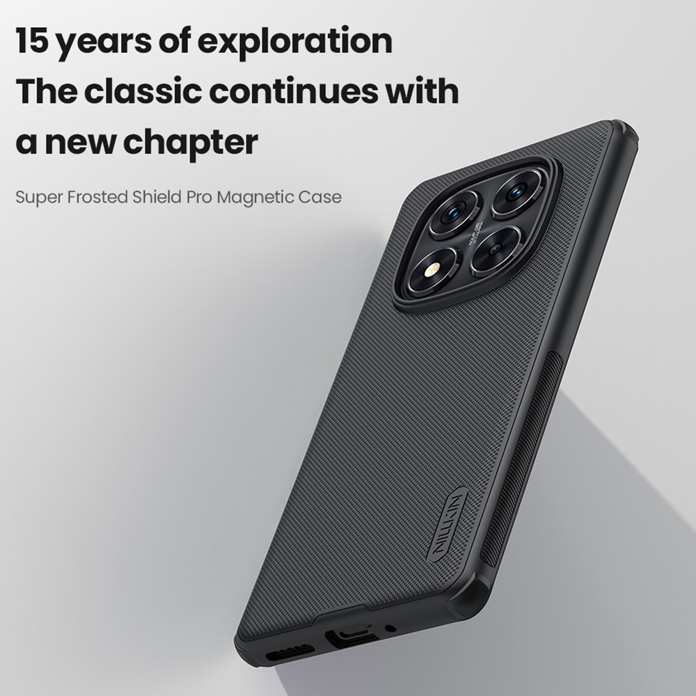 NILLKIN NILLKIN Xiaomi Redmi Note 14 Pro 5G Skal Frosted Shield Svart