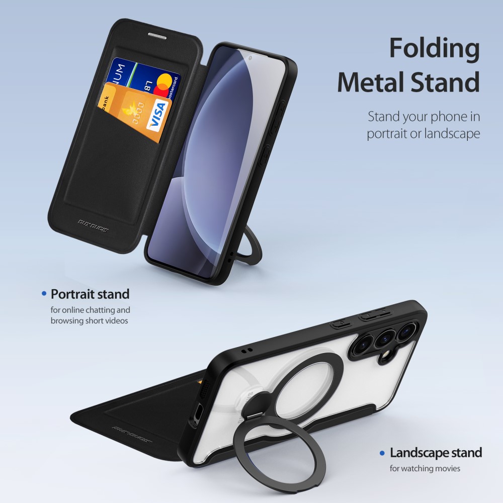 DUX DUCIS DUX DUCIS Galaxy S25 Fodral MagSafe Kickstand Skin X Pro Svart