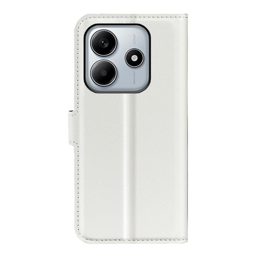  Xiaomi Redmi Note 14 5G Fodral Litchi Läder Vit