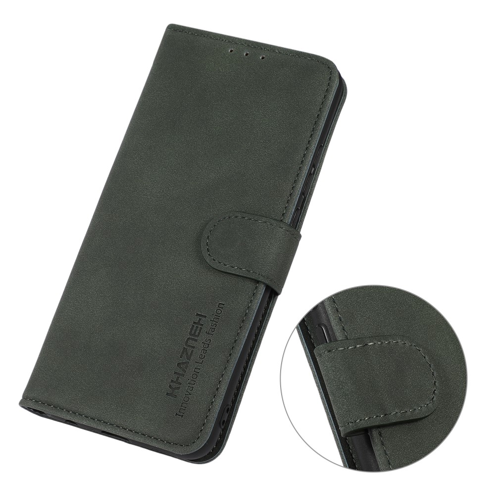 KHAZNEH KHAZNEH Xiaomi Redmi Note 14 4G Fodral Retro Läder Grön