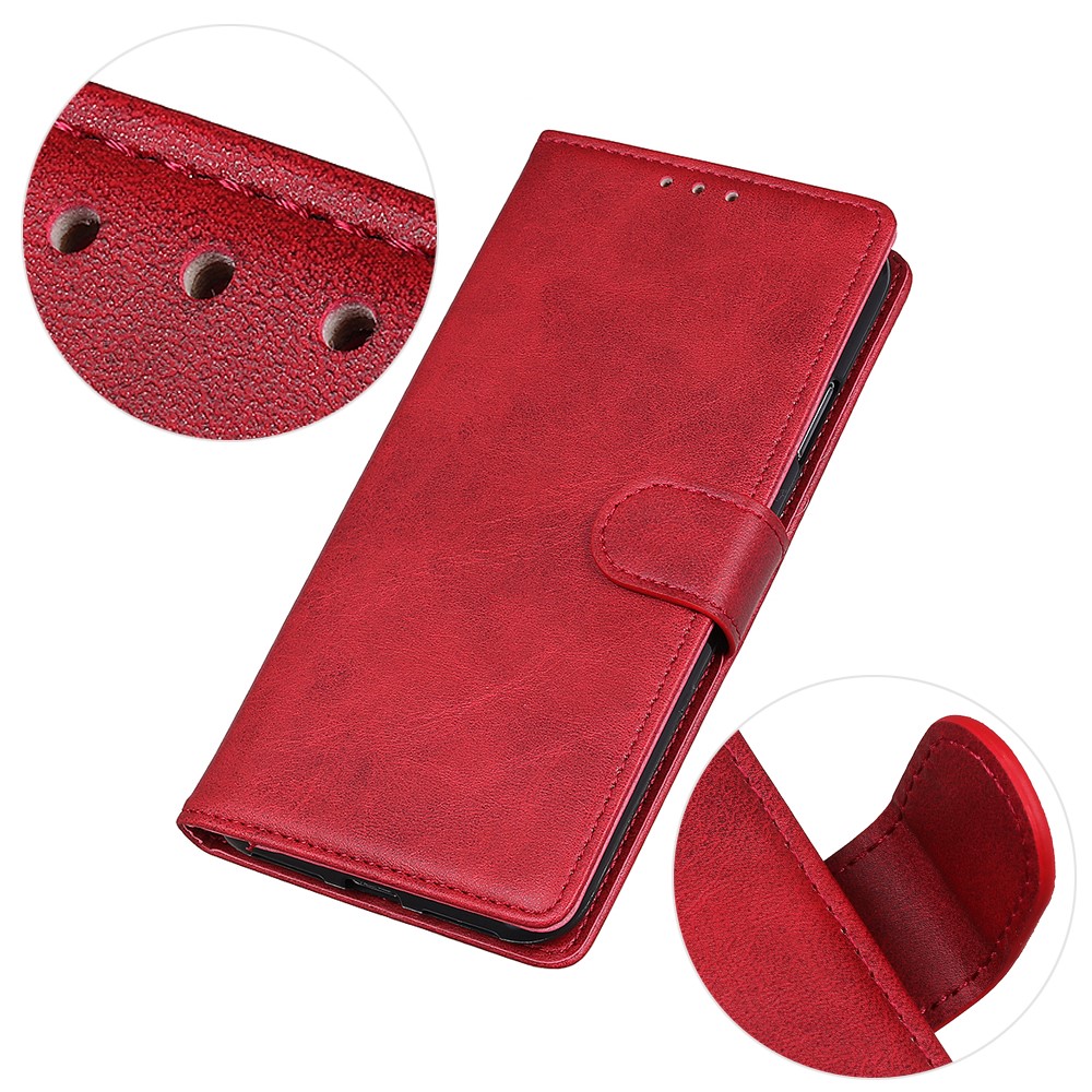  Xiaomi Redmi Note 14 4G Fodral Läder Röd
