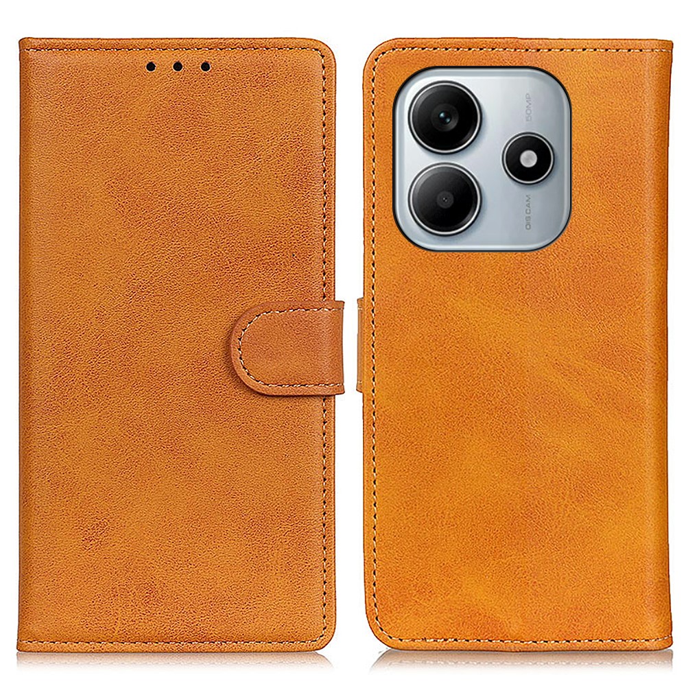  Xiaomi Redmi Note 14 4G Fodral Läder Brun