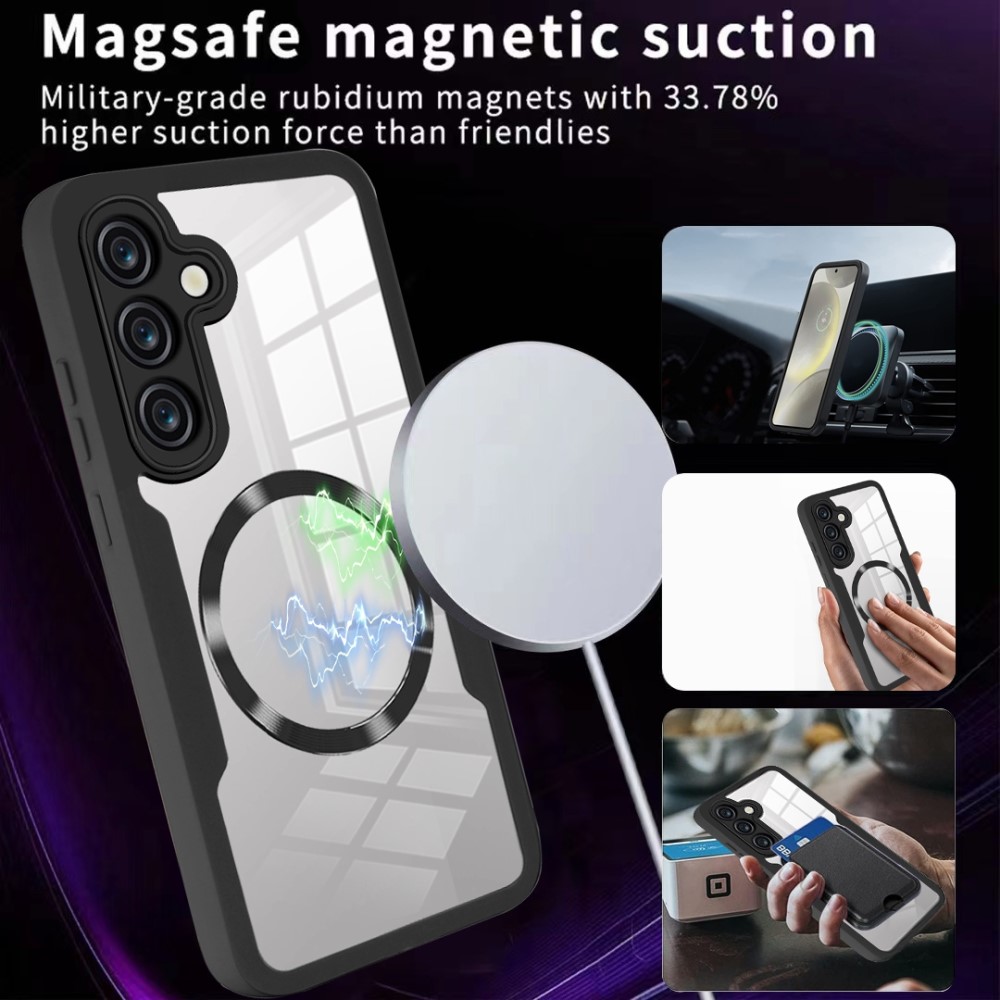  Samsung Galaxy S25 Skal MagSafe 360 Hybrid Defense Svart