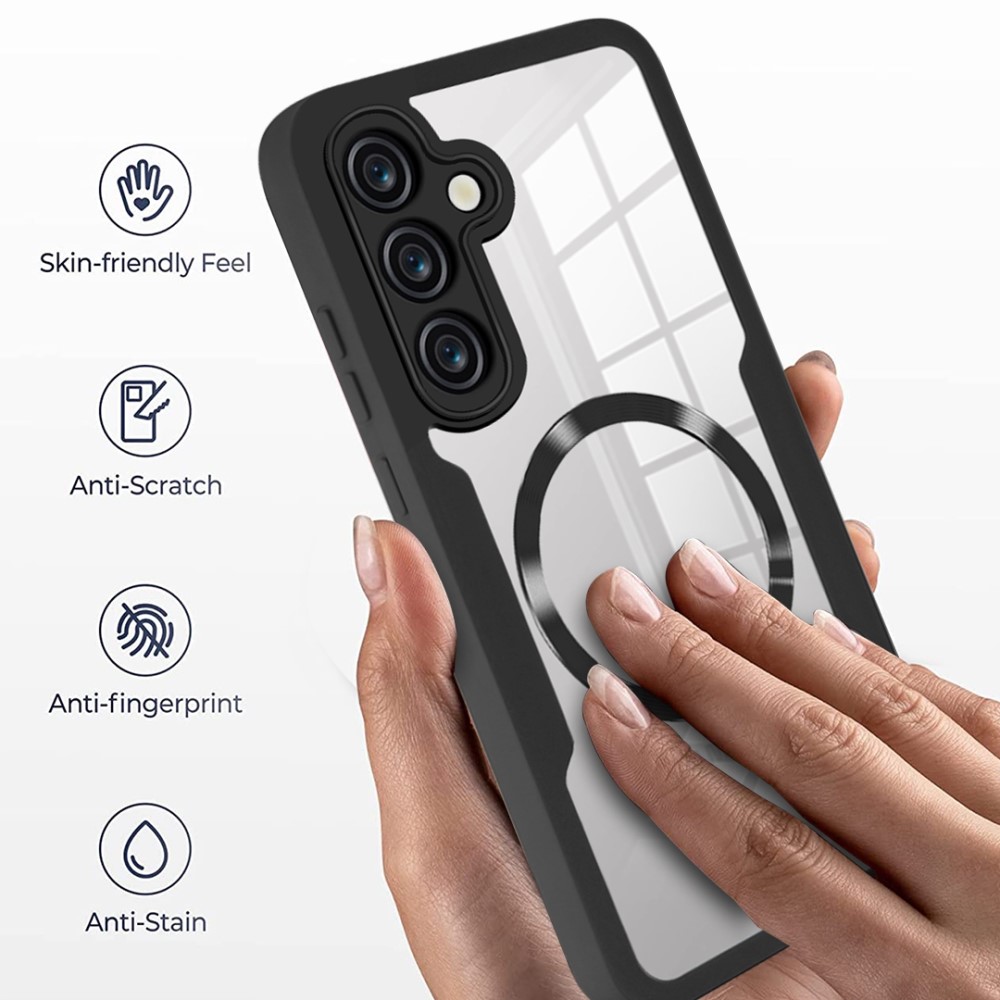  Samsung Galaxy S25 Skal MagSafe 360 Hybrid Defense Svart