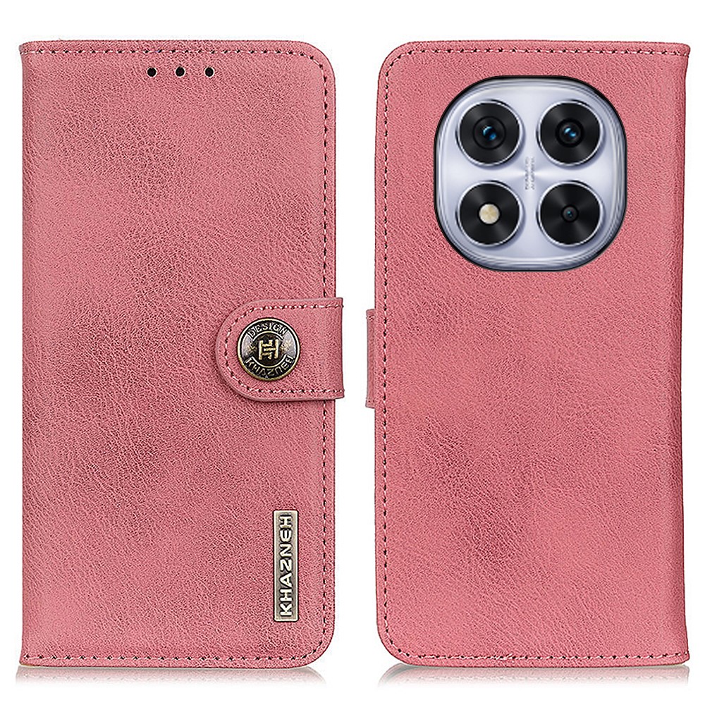KHAZNEH KHAZNEH Redmi Note 14 Pro/Pro Plus 5G Fodral Läder Rosa