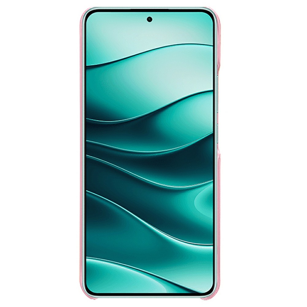  Xiaomi Redmi Note 14 5G Skal Läderbelagt Med Kortfack Roséguld