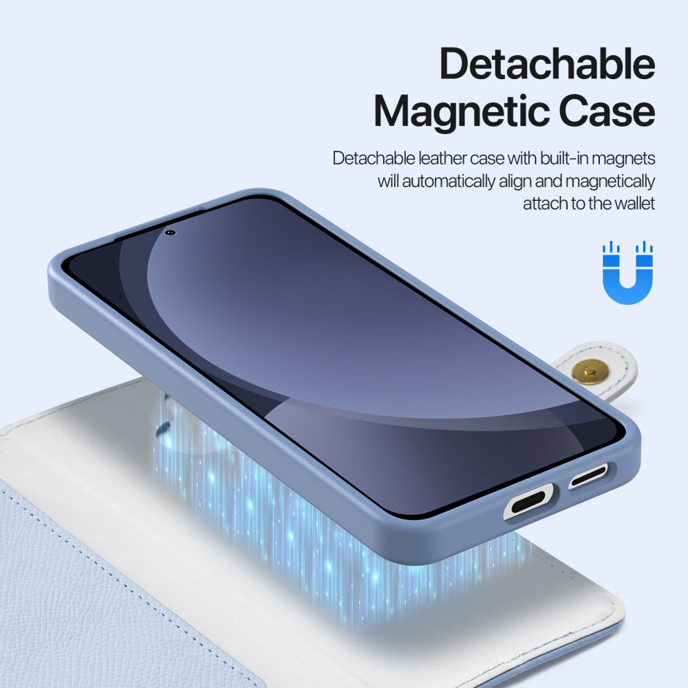 DUX DUCIS DUX DUCIS Galaxy S25 2in1 Magnet Fodral Lawa Series Ljus Blå