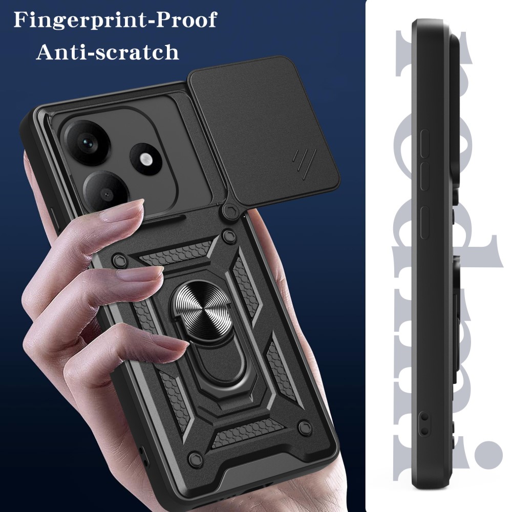  Xiaomi Redmi Note 14 5G Skal CamShield Hybrid Ring Svart