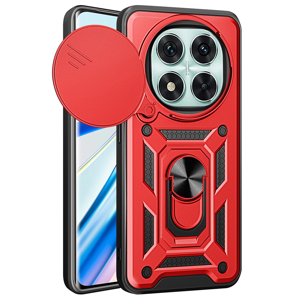  Xiaomi Redmi Note 14 Pro 5G Skal CamShield Hybrid Ring Röd
