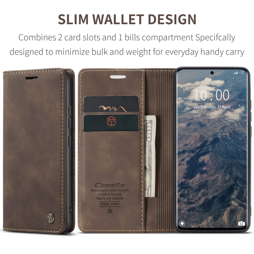 CASEME CASEME Redmi Note 14 Pro/Pro Plus 5G Fodral Flip Retro Läder