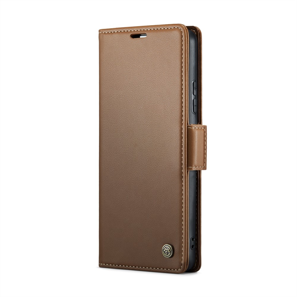 CASEME CASEME Redmi Note 14 Pro/Pro Plus 5G Fodral RFID Läder Brun