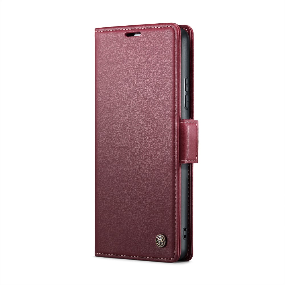CASEME CASEME Redmi Note 14 Pro/Pro Plus 5G Fodral RFID Läder Röd