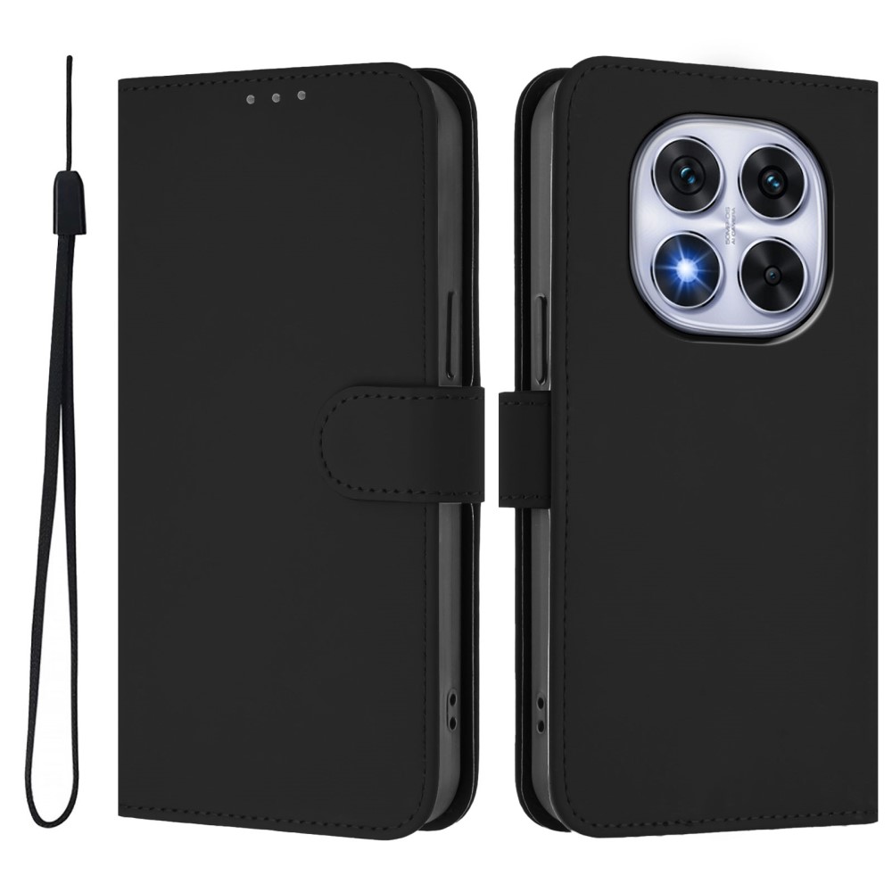  Xiaomi Redmi Note 14 Pro/Pro Plus 5G Fodral Läder Svart