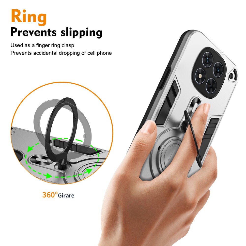  Xiaomi Redmi Note 14 Pro 5G Skal Kickstand Hybrid Grå