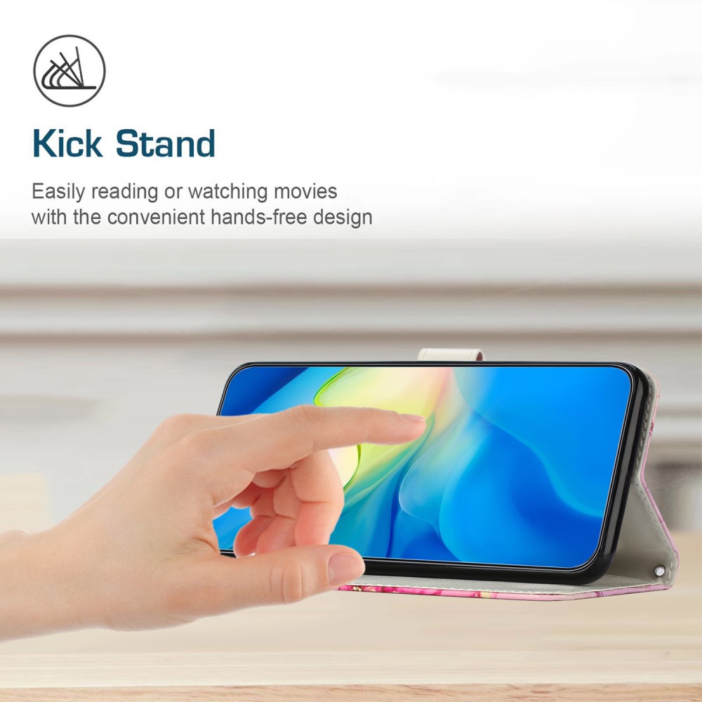  Xiaomi Redmi Note 14 Pro/Pro Plus 5G Fodral Marmor Rosa/Lila