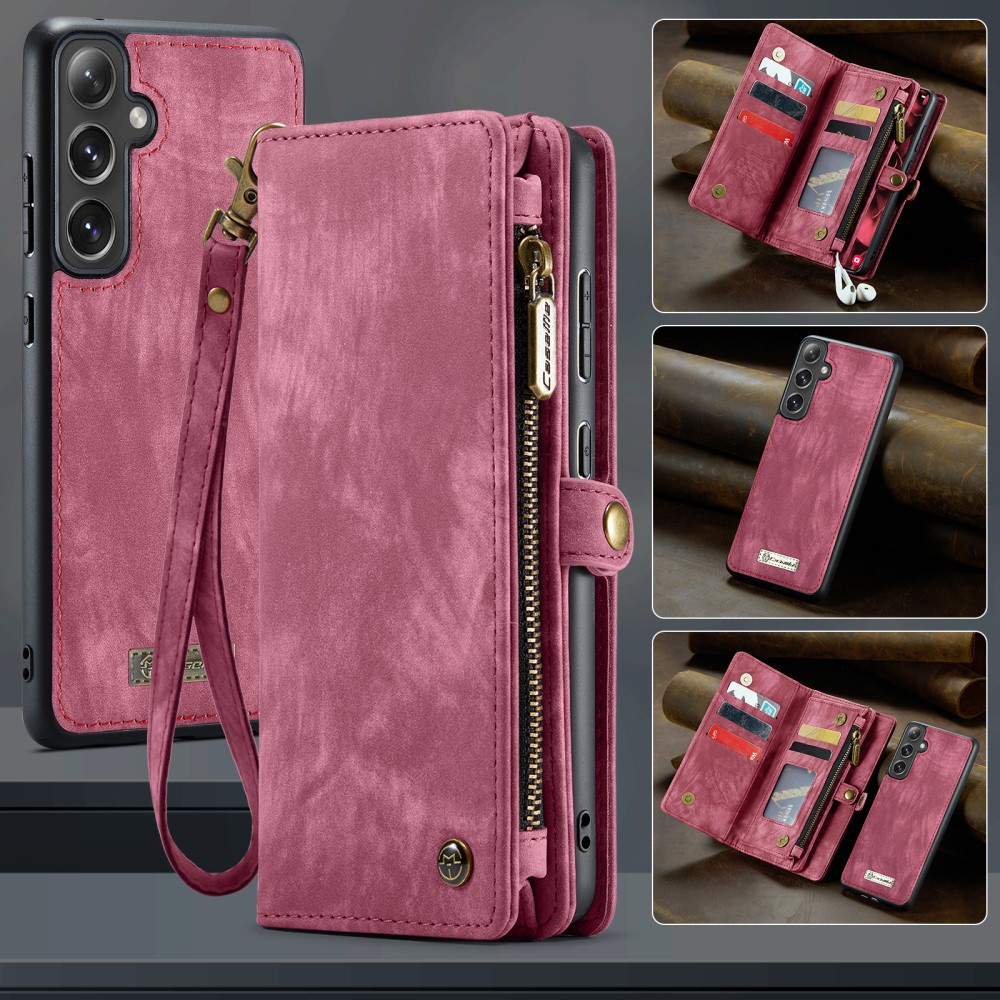 CASEME CASEME Galaxy S25 2in1 Fodral Multifunktionellt Röd