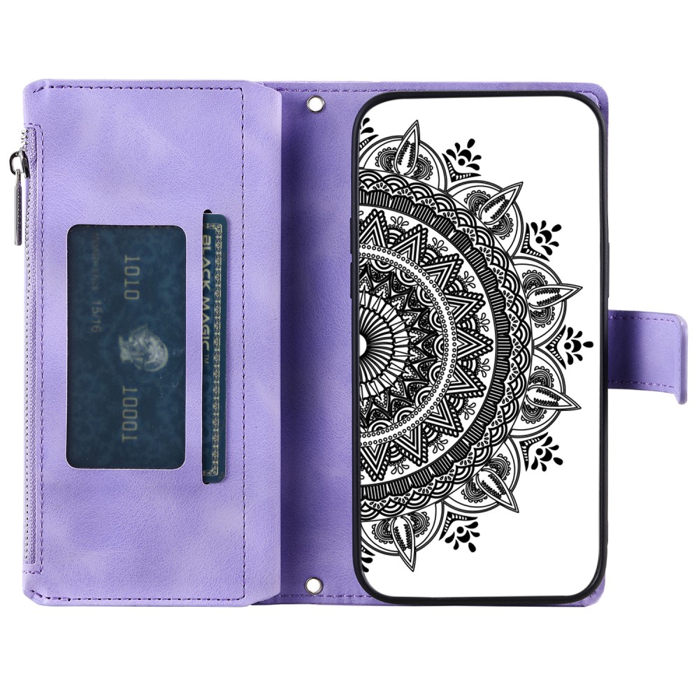  Xiaomi Redmi Note 14 5G Fodral Mandala Läder Lila