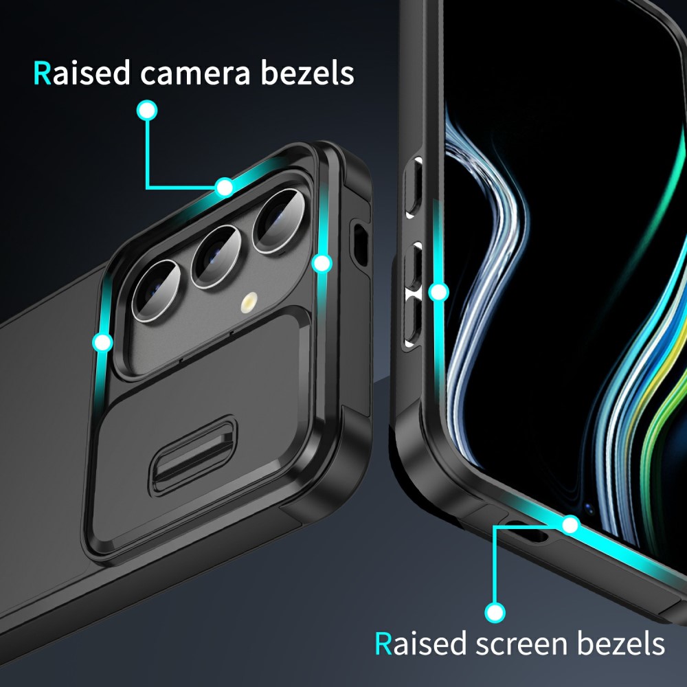  Samsung Galaxy S25 Skal CamShield Hybrid Svart