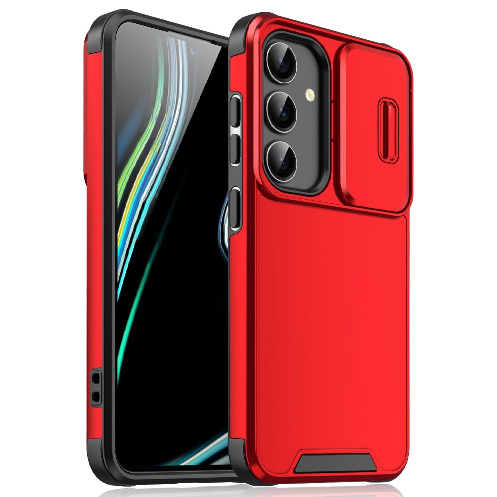  Samsung Galaxy S25 Skal CamShield Hybrid Röd