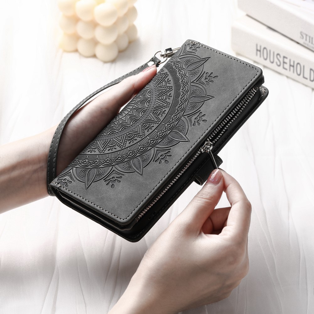  Xiaomi Redmi Note 14 Pro/Pro Plus 5G Fodral Mandala Grå