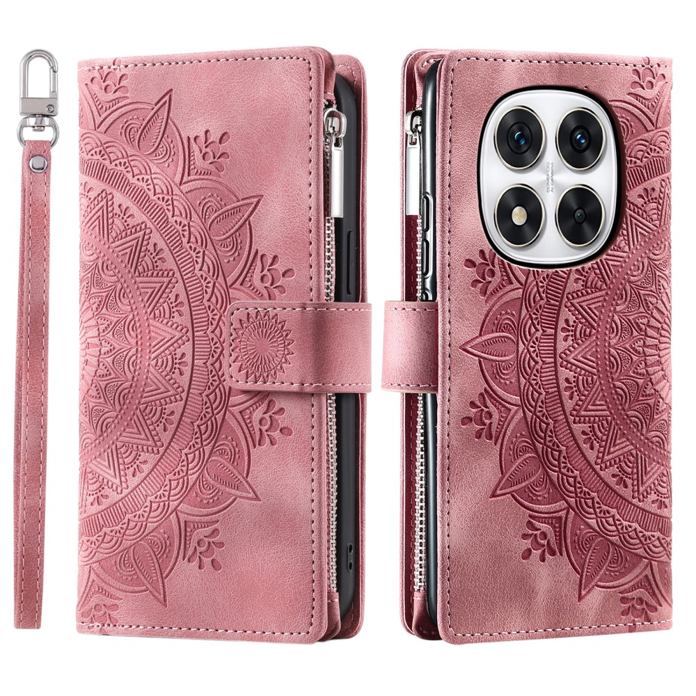  Xiaomi Redmi Note 14 Pro/Pro Plus 5G Fodral Mandala Roséguld
